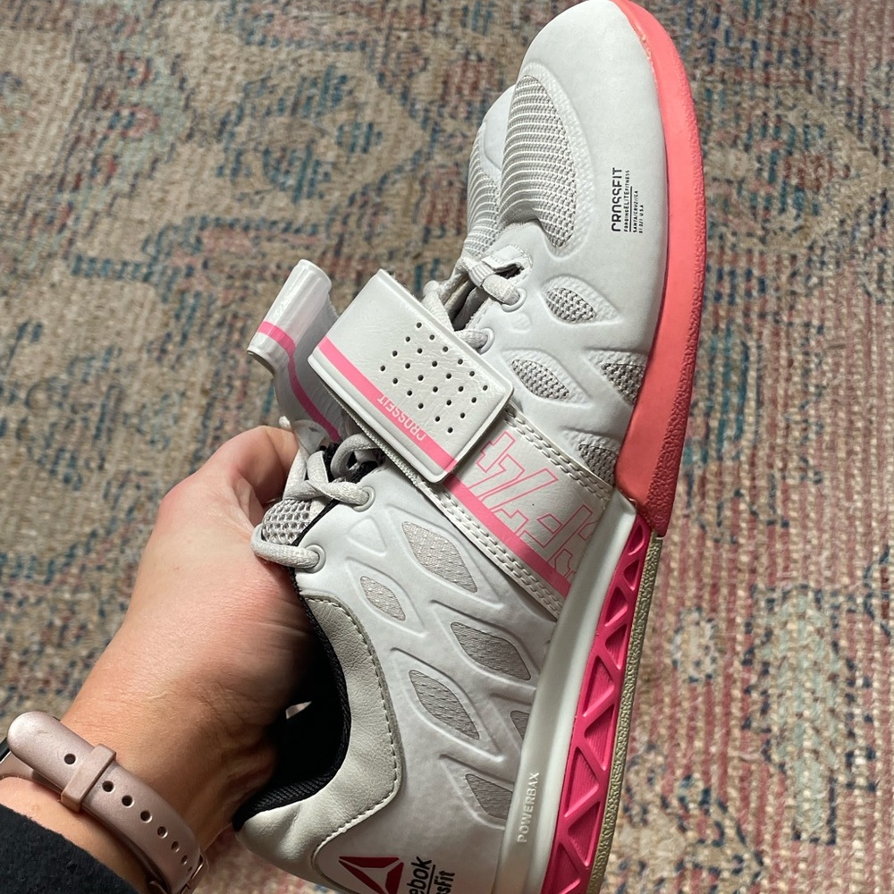 Reebok Women’s White and Pink Athletic Shoes